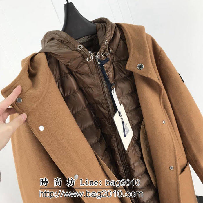 MONCLER蒙口 兩件套 毛呢大衣羽絨 奢華典範 Moncler羽皇可脫卸羽絨羊毛大衣 男女同款 ydi2041